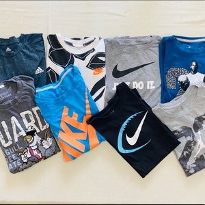 Lot of 8 pre owned t-shirts Size L